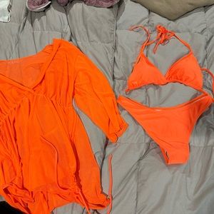 Bathing suit and cover up